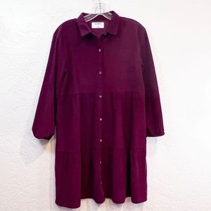 Old Navy Corduroy Dress, Sz XXL, Button Front, Fall-Winter Favorite, Casual